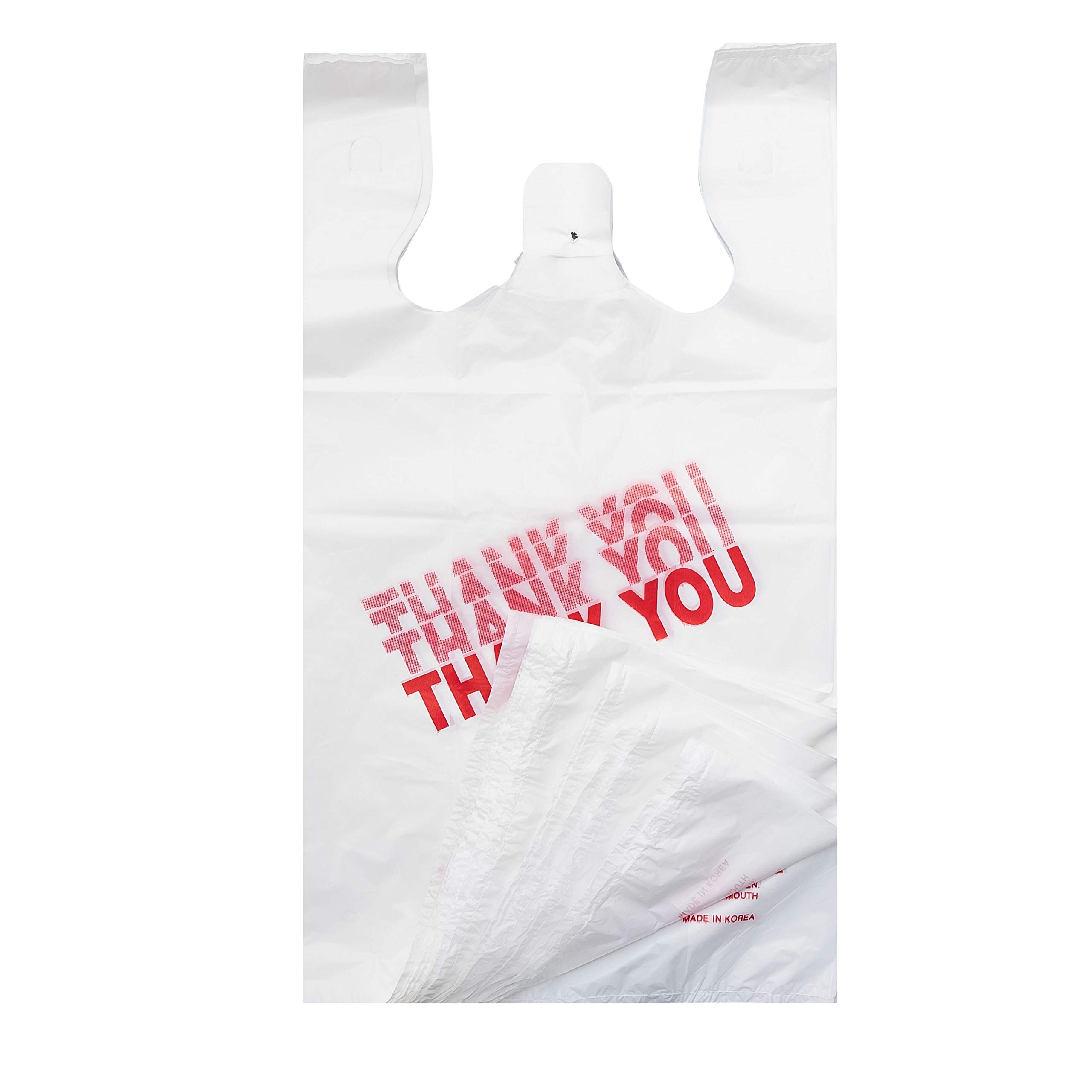 Amazon.com: HY Platree Large Thank You White T-Shirt Bags