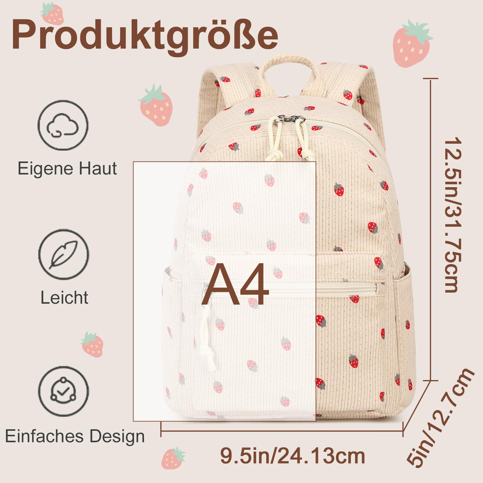 LEDAOU klein Rucksack für Damen Mini-Rucksack Geldbeutel für Mädchen Teenager Kinder Schule Reisen Schultertasche Kleiner Rucksäcke Damen