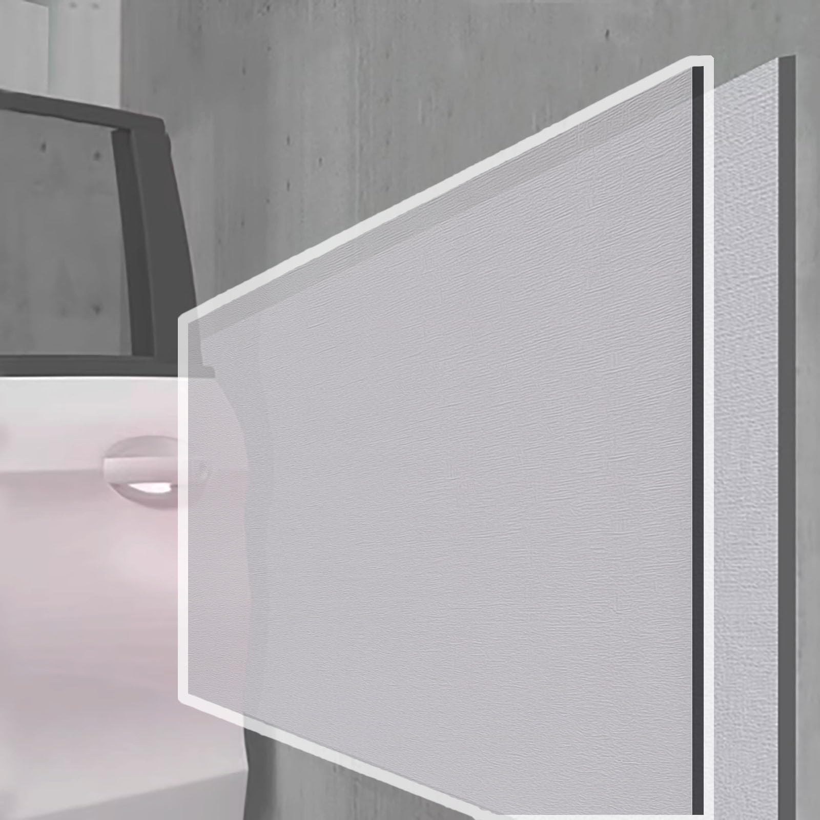 garagen wandschutz Garagenwandschutz für Autotüren, verdickte Stangenpolsterung, Selbstklebende Wandpolster für Schutz vor Stößen, Schutzstreifen(Gray,W 80 cm L 5 M)