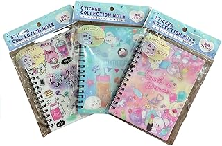 シール帳 【3個セット】【シールを貼ってコレクションしよう】 シールコレクションノート ドリーム PP加工中紙24ページ付き サイズ約15×11.2cm 3柄 (ドリーム)