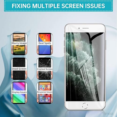 Miniatura 4 de Para iPhone 8 Plus Reemplazo de pantalla blanca con kit de reparación de botón de inicio 3D táctil pantalla LCD digitalizador Asamblea completa