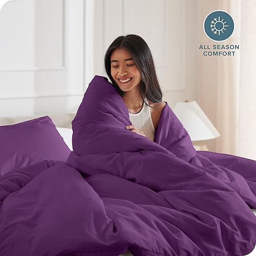 Miniatura 3 de Bare Home Funda de edredón tamaño Queen  Colección Premium 1800 Super Suave  Funda de edredón ligera y refrescante  Ropa de cama suave y