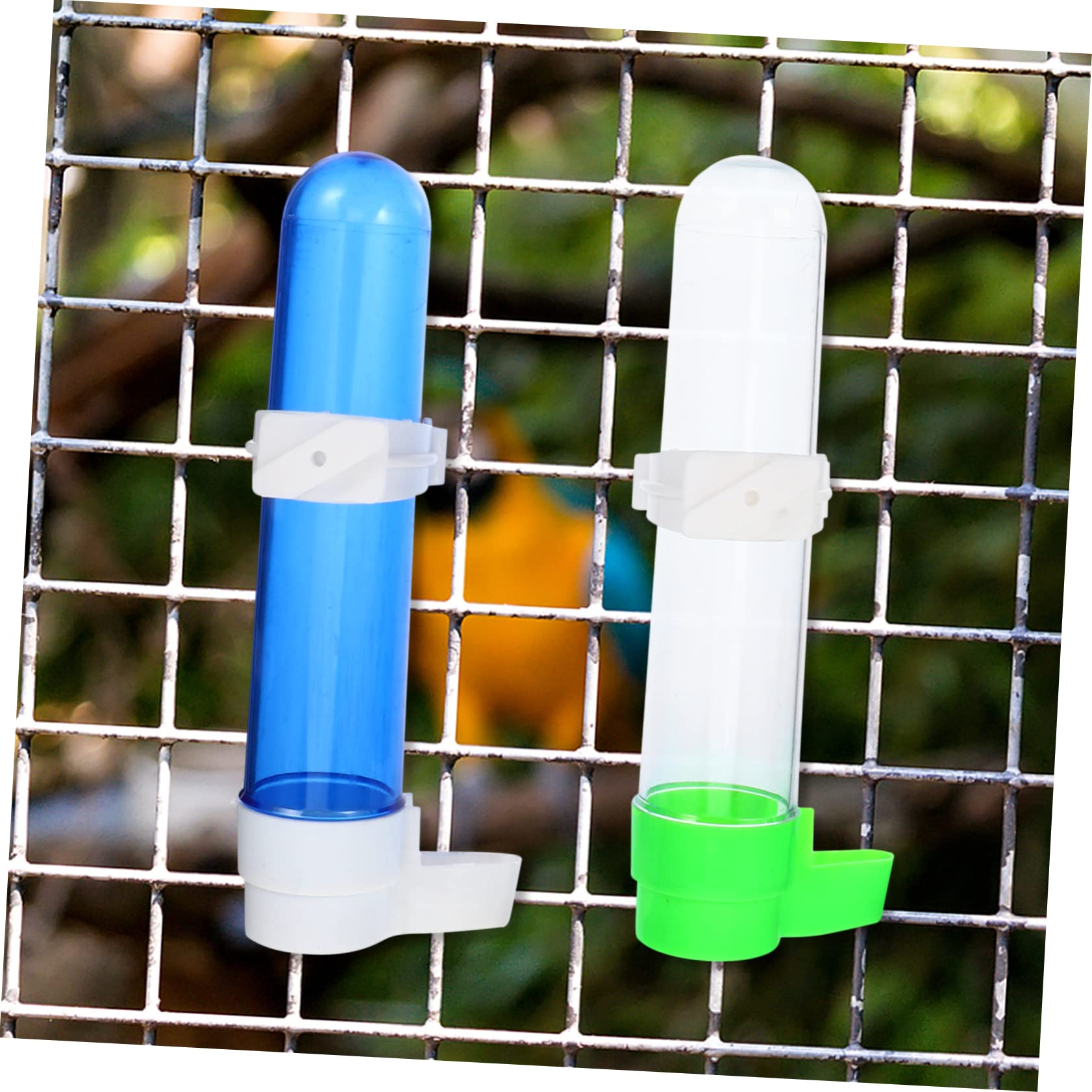 12pezzi Distributore Automatico Per Uccelli Bevitore Plastica Per Pappagalli Bottiglia Per Alimentazione Con Design Antigoccia e Struttura Resistente Accessori Per Animali
