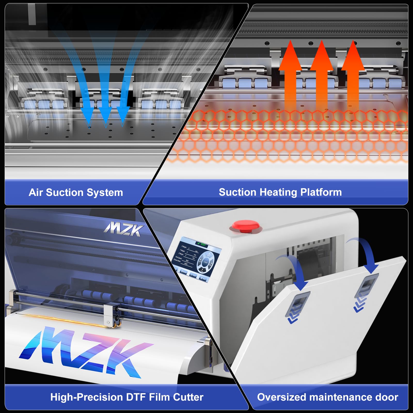Amazon.com: MZK A3 Plus F1080 DTF Printer (XP600 Gen2),Automatic