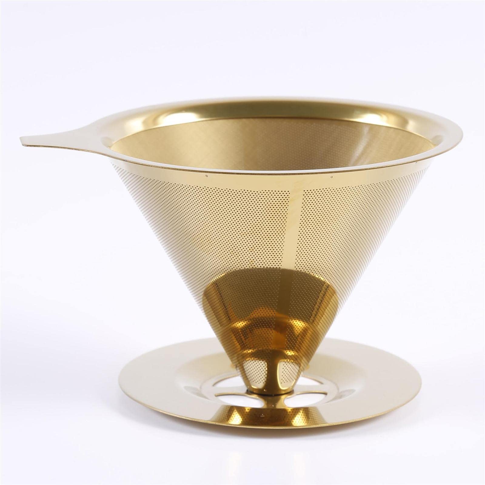rockible Kaffeefilter Papierloses Kaffeefiltersieb Edelstahl Pour Over Kaffeebrüher Teesieb Feines Kaffeezubehör Und Rostfrei für