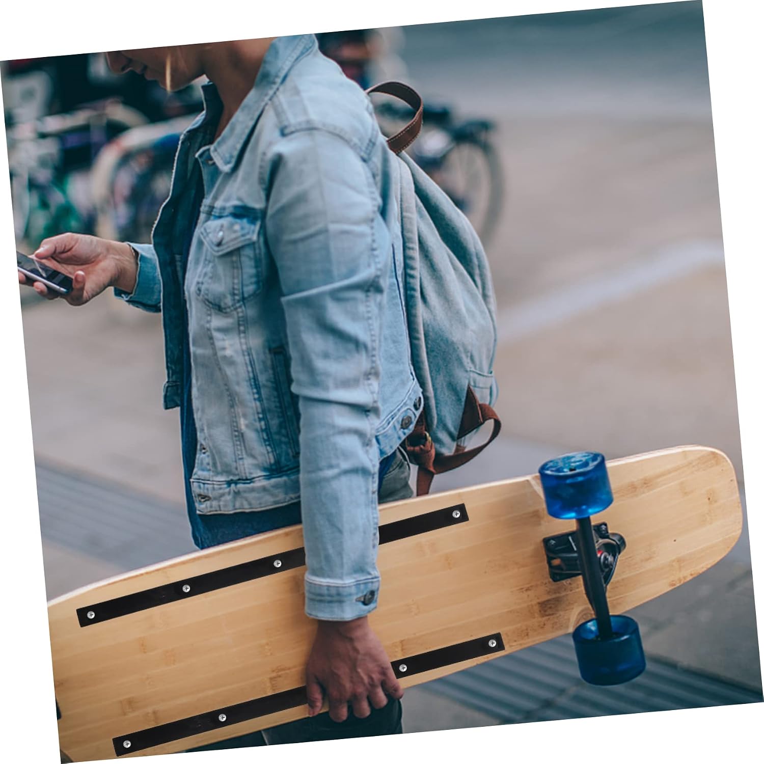 Outanaya Skateboard Bumper Longboard Replacement Replaceable Skateboard Rib Bone Professional Rib Bone Rail