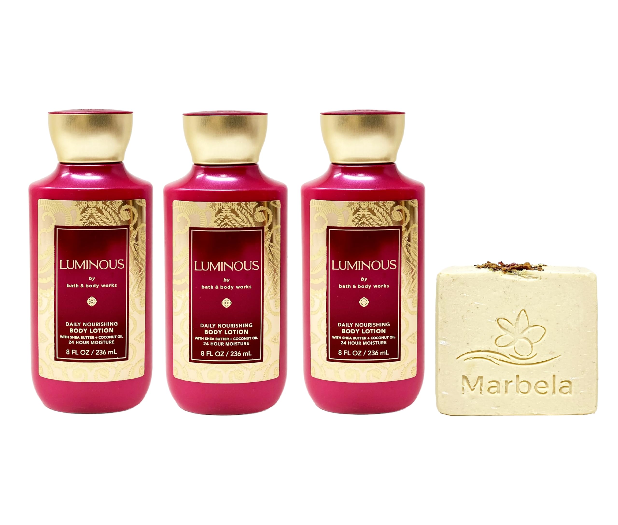 Amazon.com : Bath & Body Works Luminous 3 Pack Daily Nourishing
