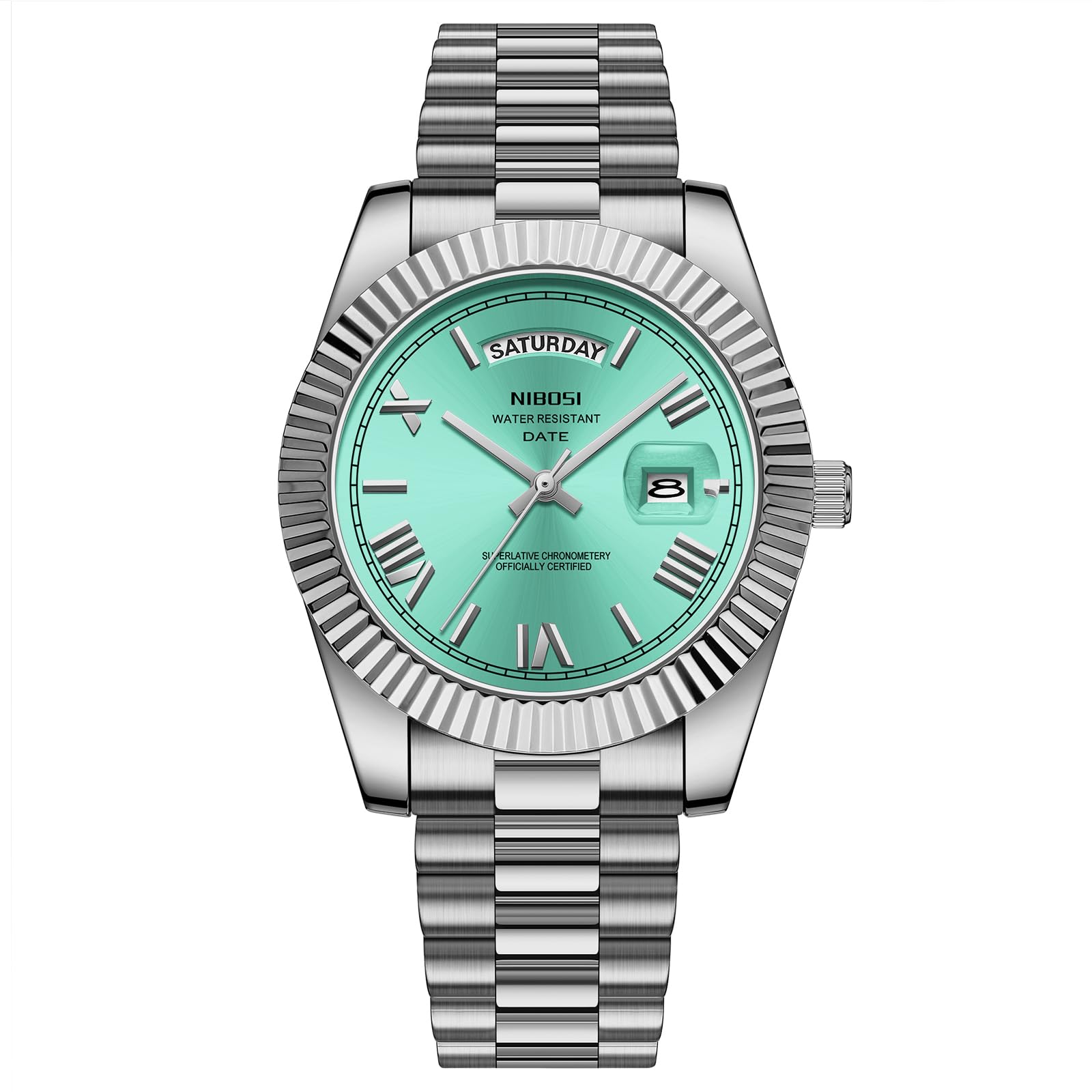 NIBOSI orologio uomo analogici al quarzo in acciaio inossidabile oro rosa argento orologi uomo impermeabili classici da lavoro Orologi da polso di design con giorno e data