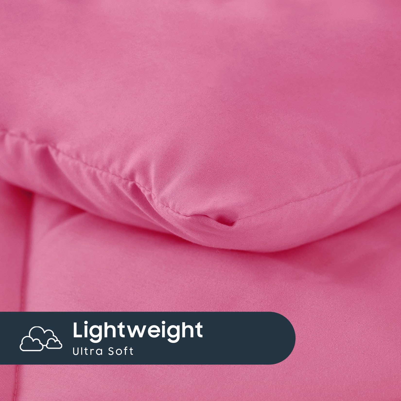 Wake In Cloud - Juego de ropa de cama para niños y niñas, juego de cama suave de 4 piezas para cuna que incluye edredón, sábanas y funda de almohada, color rosa intenso
