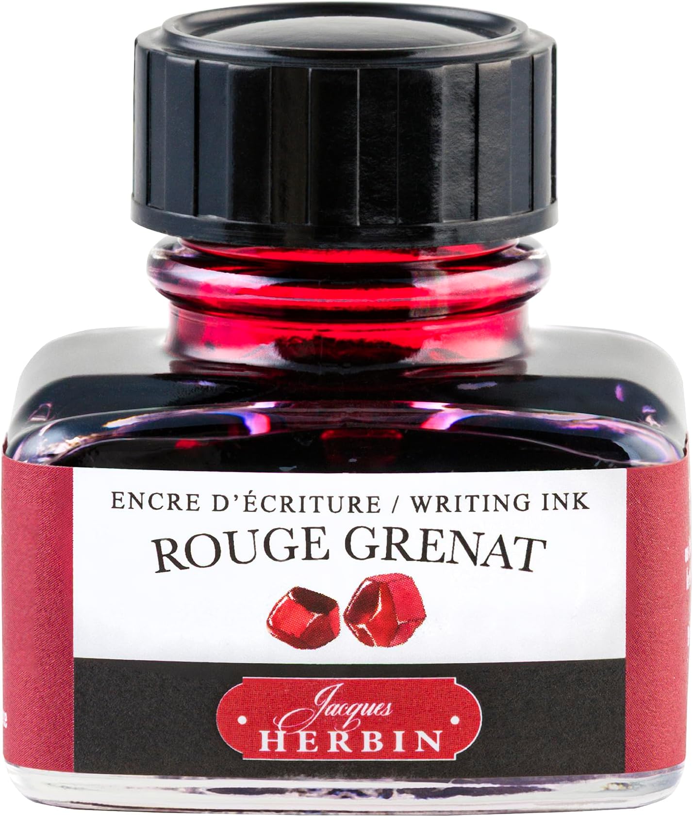 13029T - 30ml Bottle of Ink for Fountain Pens and Rollerball Pens - Rouge Grenat