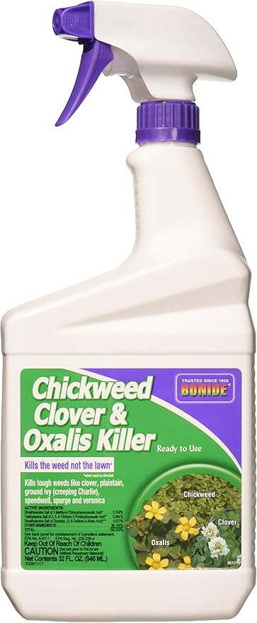 Amazon Com Chickweed Clover Oxalis Killer Ready To Use 32 Fl Oz Patio Lawn Garden