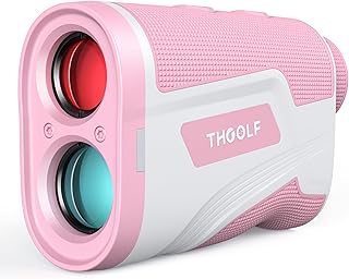 Golf Rangefinder with Slope, THGOLF 1100 Yards Rechargeable Golf Laser Rangefinder with Flag Acquisition, Pulse Vibration and Fast Focus System, 6X Magnification, ±1 Yard Accuracy