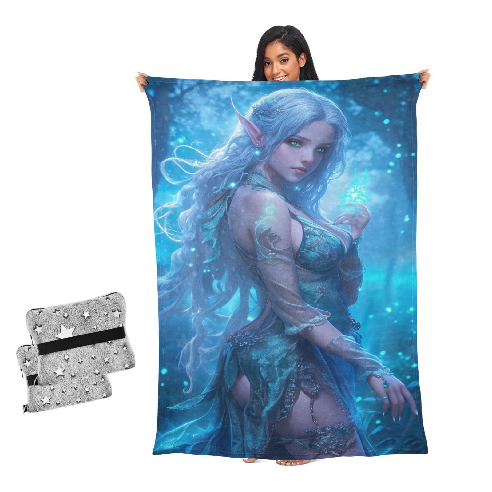 Cadeaux pour hommes et femmes couverture douce elfe pour célébrer les moments précieux