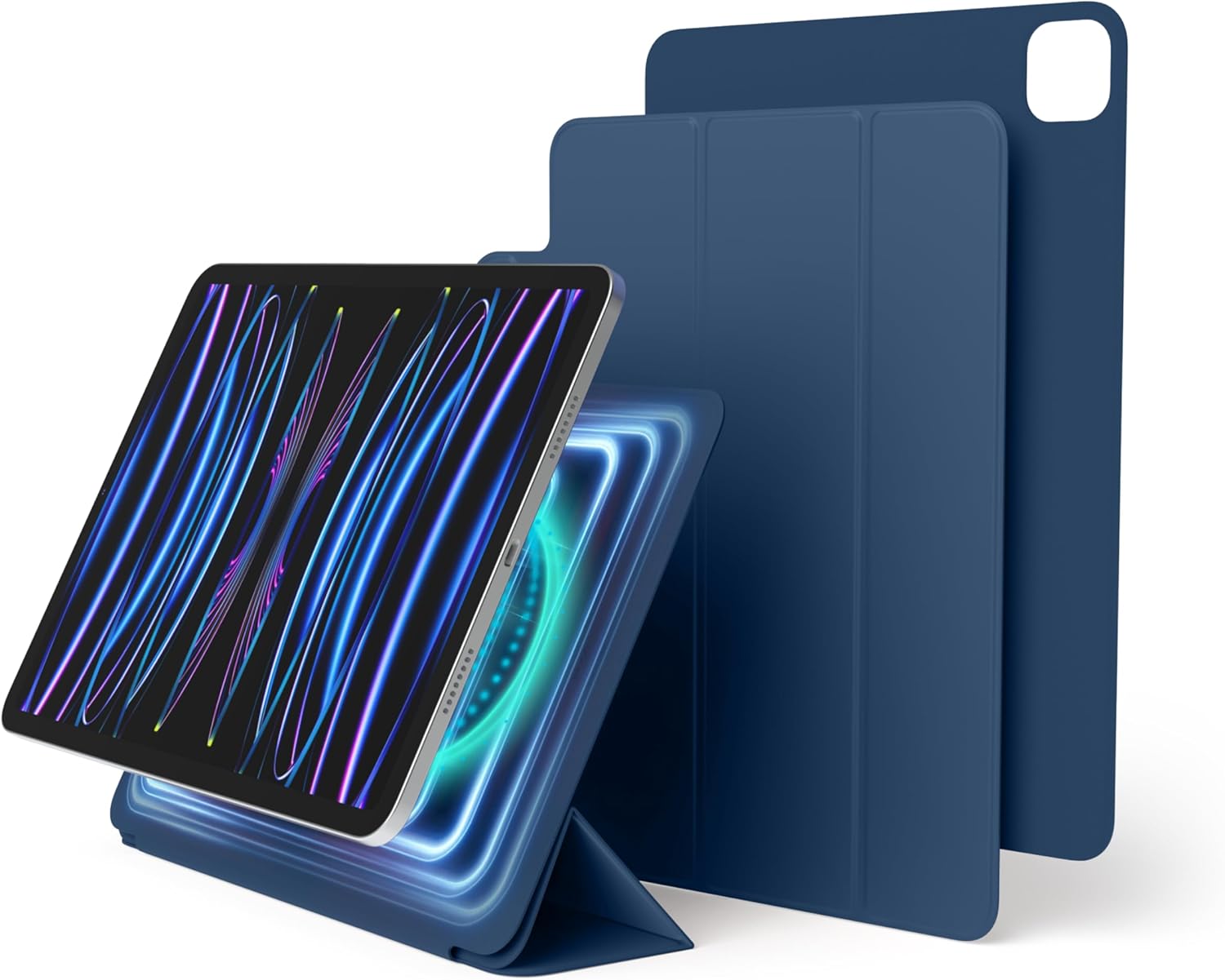 elago Case for iPad Pro 11 inch 4th, 3rd, 2nd Generation - iPad Case with Magnetic Attachment to Metal Materials, Compatible with Apple iPad Pencil and elago’s Pencil case (Blue)