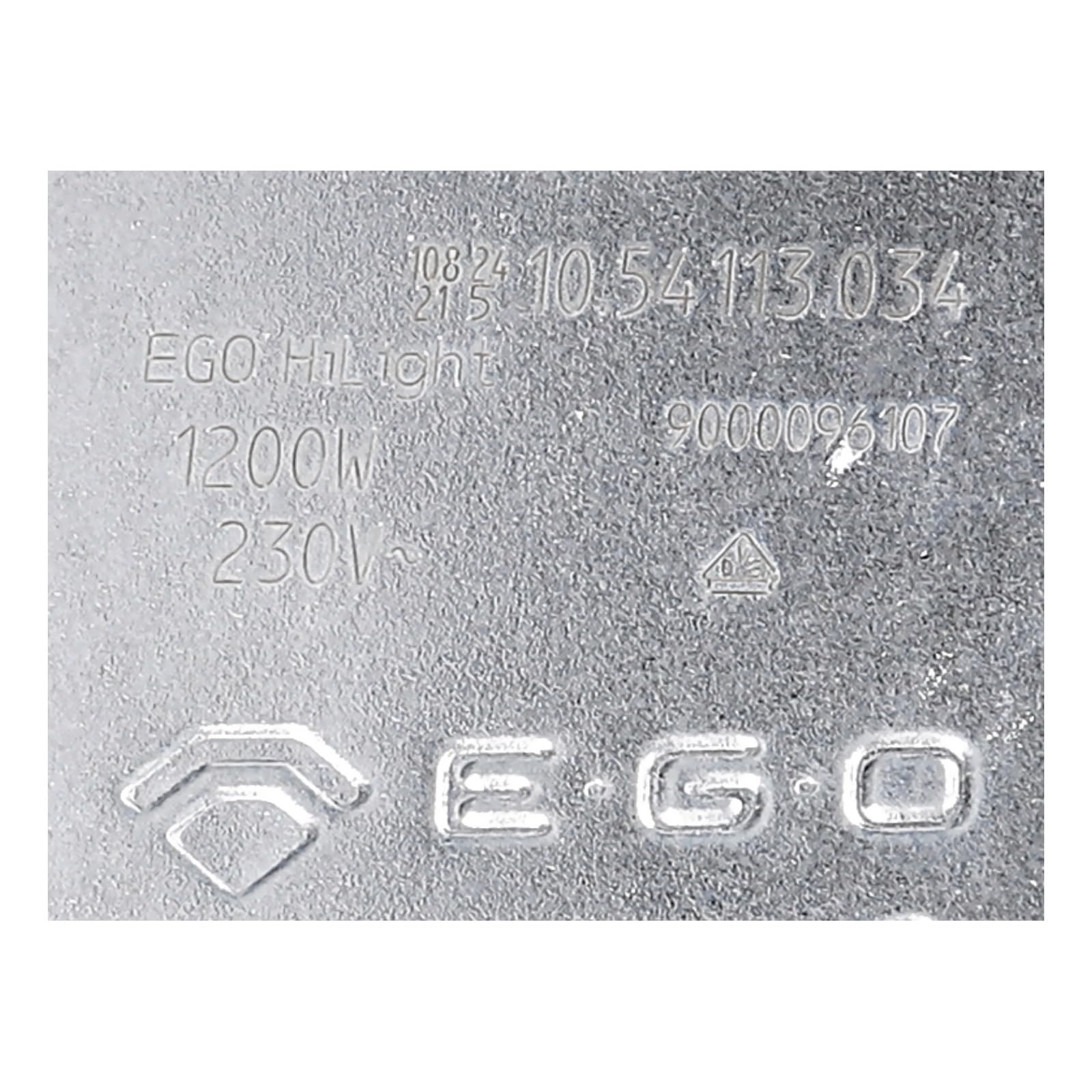 Strahlheizkörper Einkreis Glaskeramikkochfeld 1200W Ø 140mm Ego 1054113034 HiLight-Heizkörper mit Temperaturmelder passend Bosch Siemens 00289561 Constructa Balay Neff hce 3eb pke hln ch ca