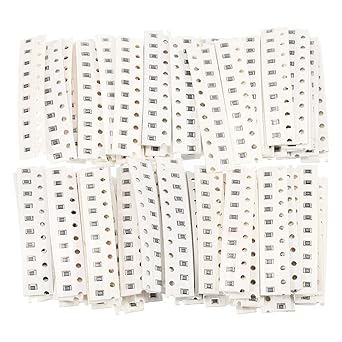 PATIKIL 0805 Surface Mount Device Resistor Kit, 1Set/740Pcs 1R-10M Ohm 74 Values 5% Tolerance 1/8W Chip Resistors Assortment Kit for Electronic Product