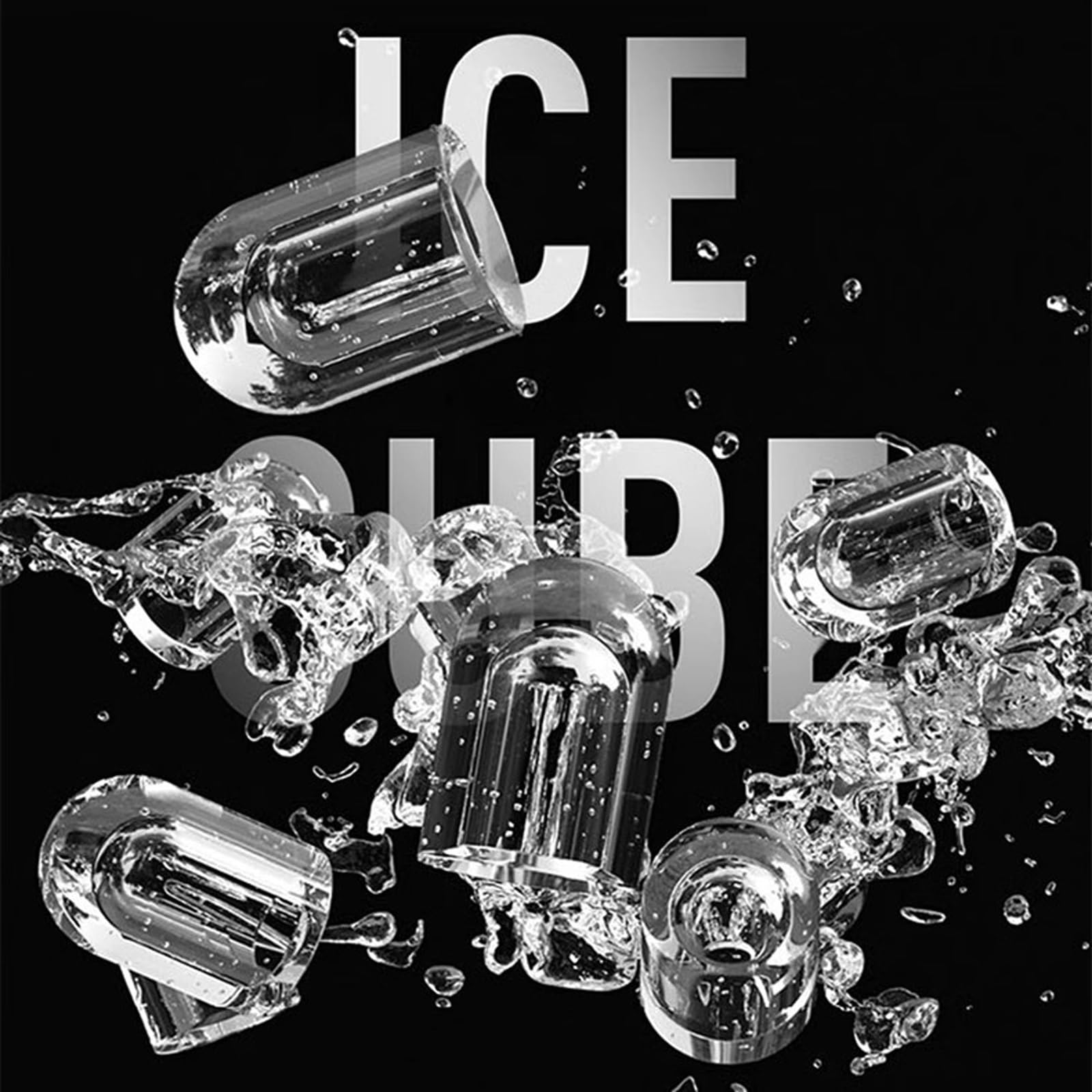 Máquina de hielo Máquina for hacer hielo, 9 cubitos de hielo listos en 8 minutos, 33 libras/24 horas, máquina for hacer hielo en encimera con cuchara for hielo, for el hogar, cocina, oficina, bar, fie