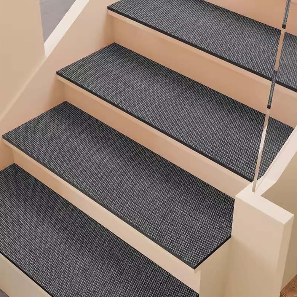 Tappetini antiscivolo in gomma per una migliore presa e sicurezza, perfetti per gradini in legno, ideali per animali domestici, bambini e anziani, rimovibili, confezione da 15