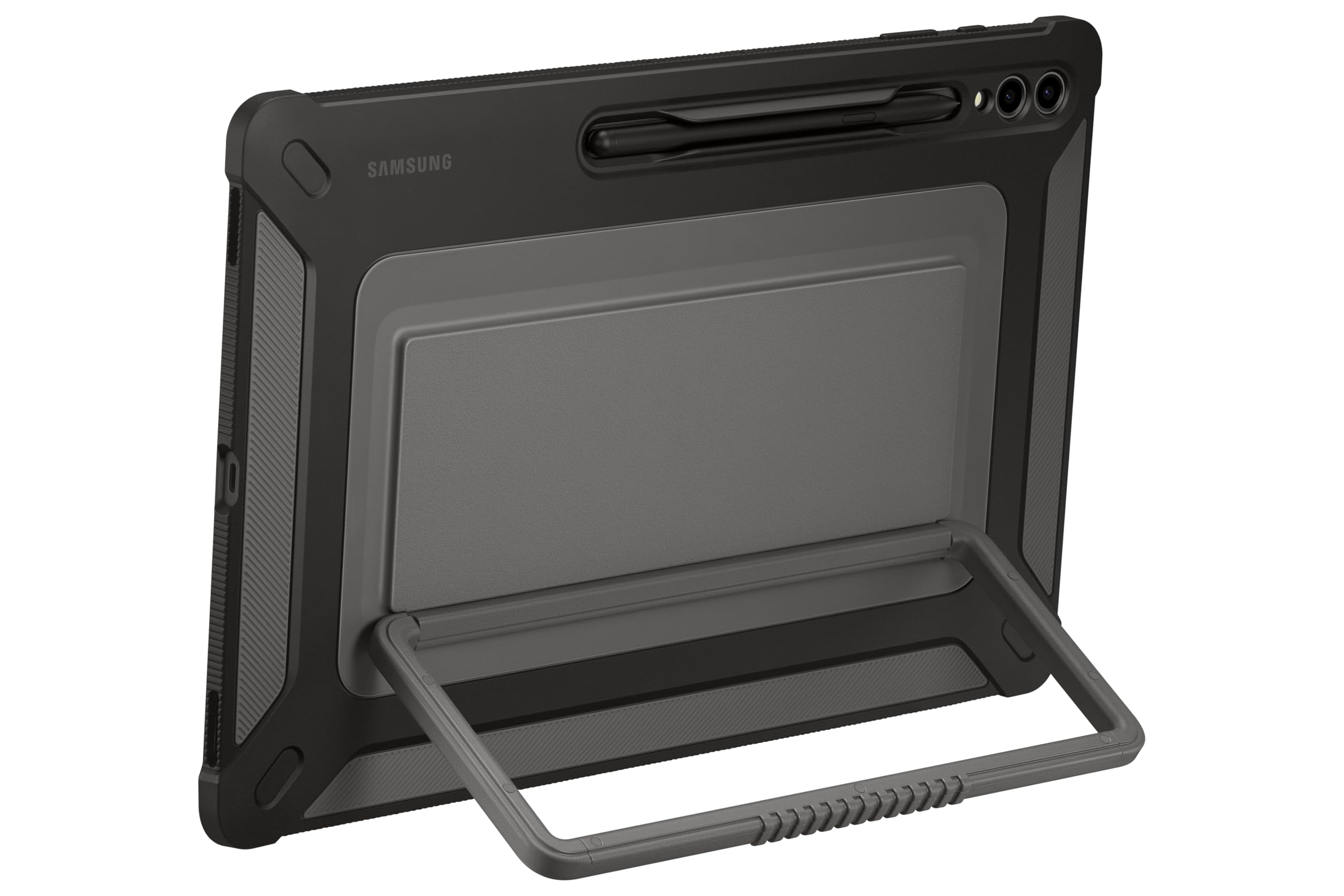 Samsung Outdoor Cover EF-RX910 für das Galaxy Tab S10 Ultra, Tab S9 Ultra, Tablet Cover, Tablet-Hülle starker Schutz, praktische Aufstellmöglichkeiten, sicherer Halt, inkl. S Pen Aufbewahrung, Black