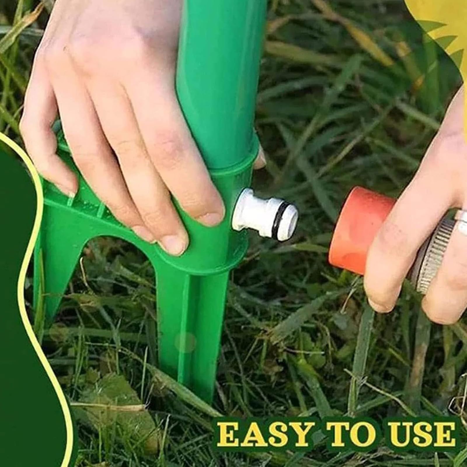 Crazy Daisy Sprinkler - Sprinkler a margherite danza, irrigatore rotante a 360° con fattore di divertimento per giardino, sistema di irrigazione per prato da giardino, fiori d'acqua per giardino e