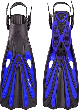 Sea Elite Starter Mask, Fin, and Snorkel Package Single Lens