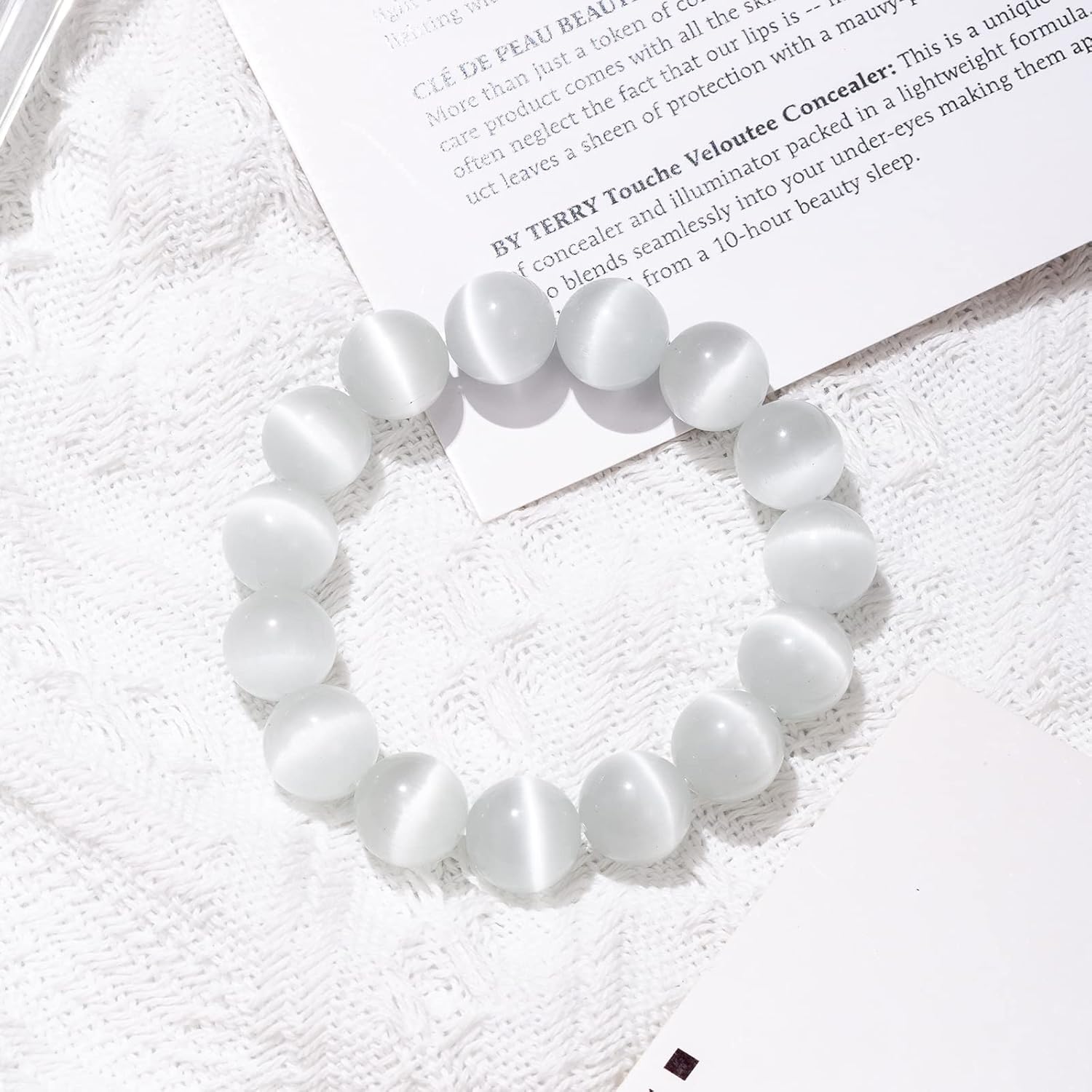 Natural Stretch Gemstone Crystal Bead Bracelet, Healing Stone Beaded Tiger Eye Bracelets for Women Men Gifts (Unisex) - Image 5