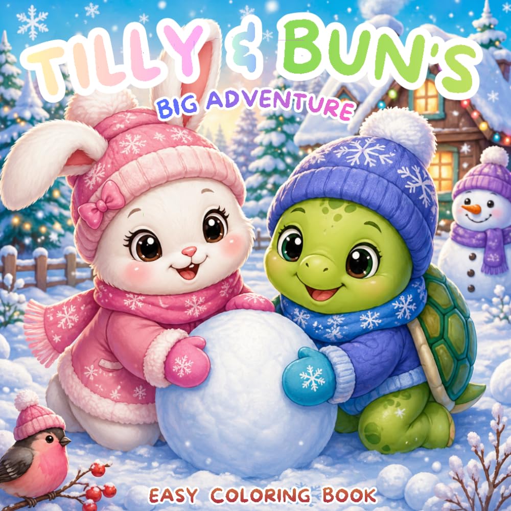 Tilly & Bun’s Big Adventure Coloring Book: A Cozy and Cute Coloring Journey Full of Fun, Friendship & Relaxation (Tilly & Bun Adventures)