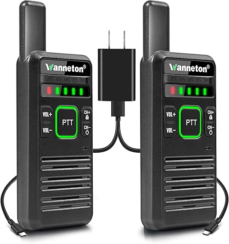 Miniatura 1 de RT22pro Walkie Talkies recargables de copia de frecuencia inalámbrica para adultos, walkie talkies radios bidireccionales de largo alcance con VOX,