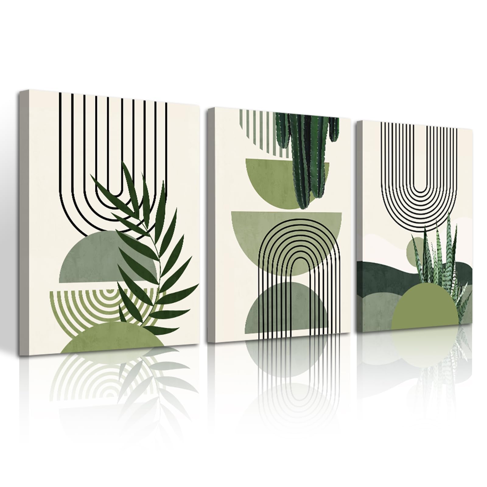 Abstract Mountain Art Prints - 3 Panel Canvas Wall Decor -31