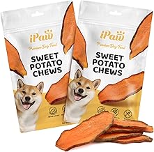 iPaw Dog Treats, THE Sweet Potatoes, Fun Dried Potato Treats, Sweet Potatoes, No Additives for Dogs, 3.5 oz (100 g), 2 Pack