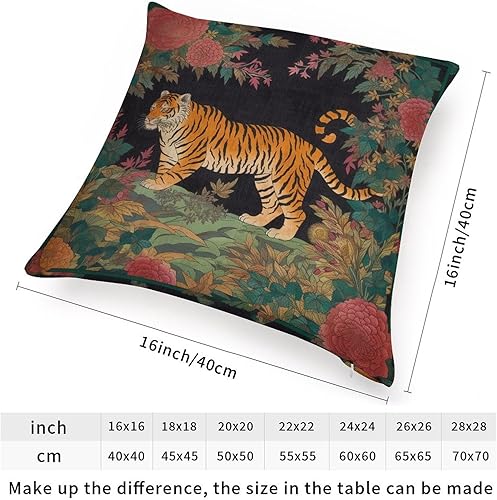 Vista 428 de ArogGeld Chinoiserie - Funda de cojín con estampado de leopardo y guepardo fucsia, con manchas de animales de vaca, color rosa oscuro, decoración