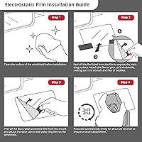 Vista 5 de Cinta adhesiva de doble cara y película electrostática – Cinta de montaje VHB para cámara de salpicadero – Accesorio seguro y sin residuos