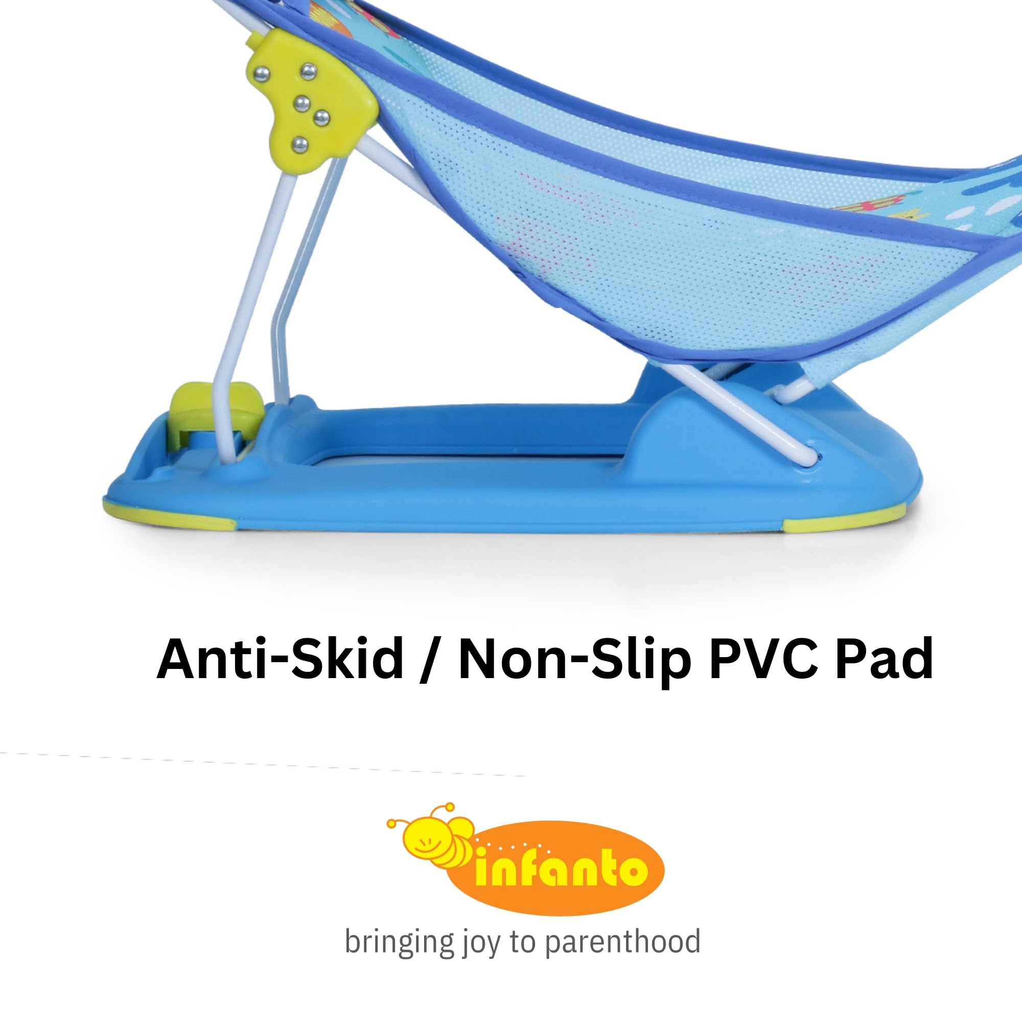 Infanto Baby Bather – Bath Chair Tub for Newborns and Infants, Adjustable, Non-Slip & Foldable Bath Seat Chair for Newborns (0-12 Months) - Image 8 thumbnail