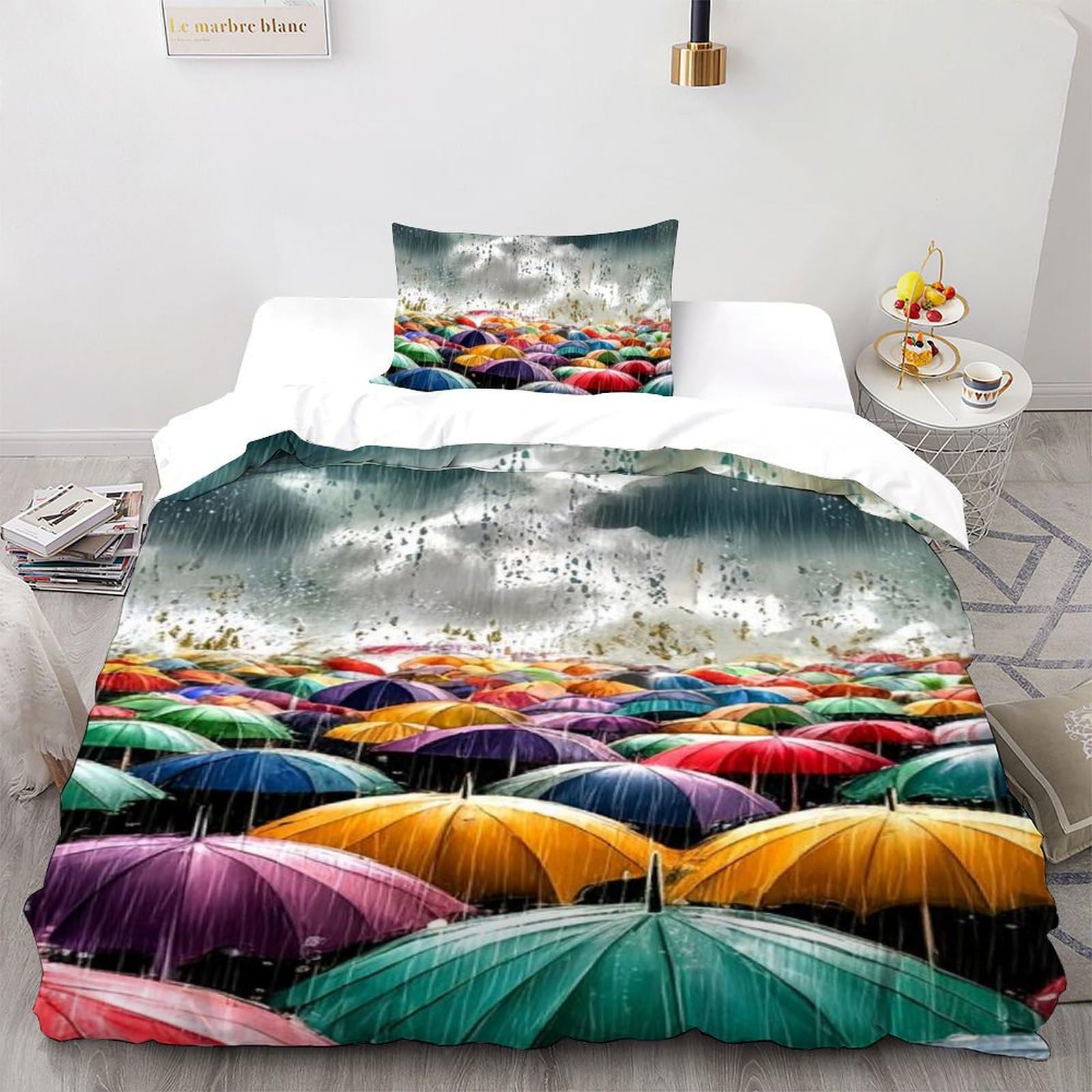 Housse de couette 135x200cm dessin animé pour illuminer la chambre enfant