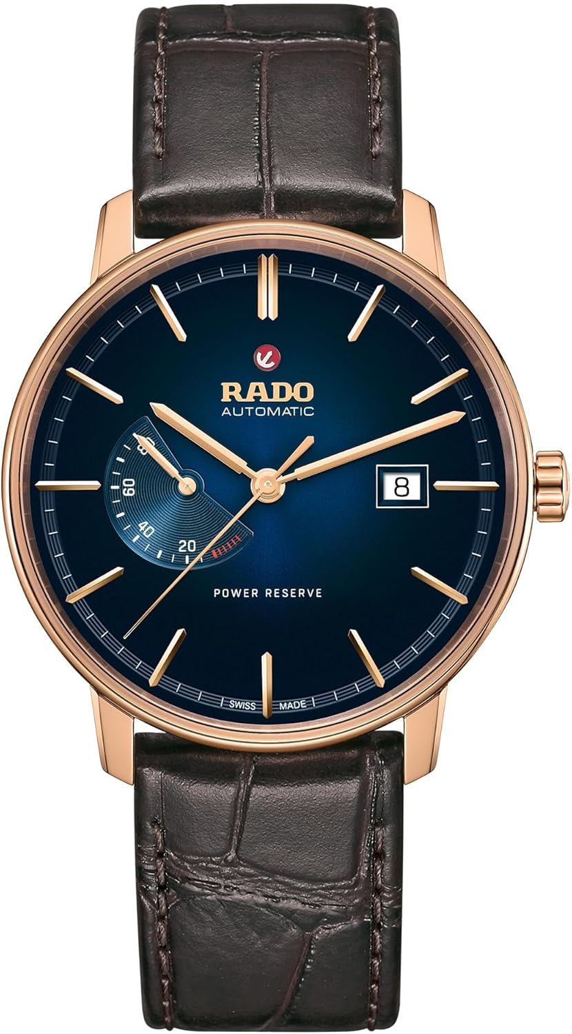 Rado Coupole Stainless Steel Automatic Leather Strap, 20
