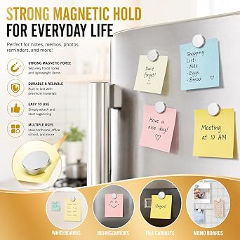 150Pcs 5x1.5mm (0.196x0.059inches) High-Strength Tiny Round Neodymium Magnets - Ideal for Fridge Stickers, 3D Printing, Crafts, DIY, Miniature Models, Office, Classroom and Science Projects