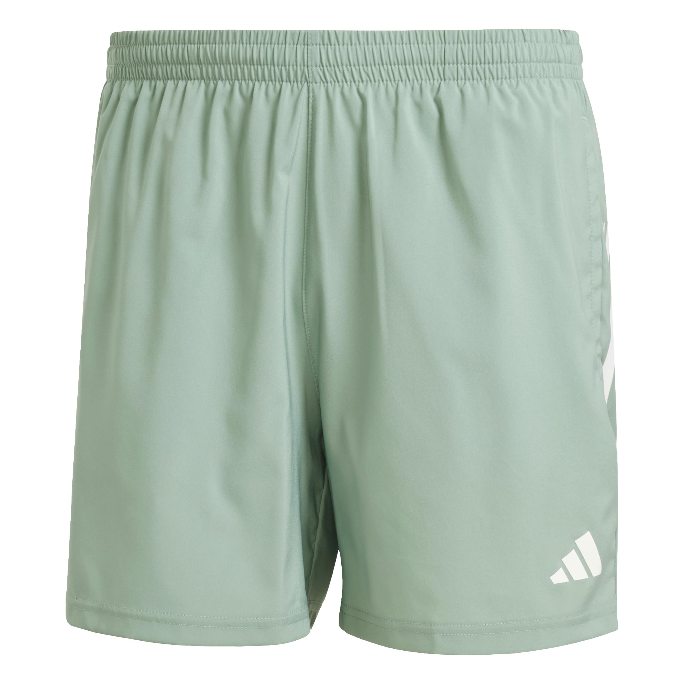 Adidas Herren Own The Run Shorts, Silberfarben, Grün, XS/18 cm Entrepierna – Ansicht 2