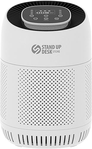Stand Up Desk Store - Purificador de aire HEPA para oficina en casa y dormitorio, ionizador con filtro reemplazable (blanco, habitación de 215 pies disponible en Yaxa Costa Rica