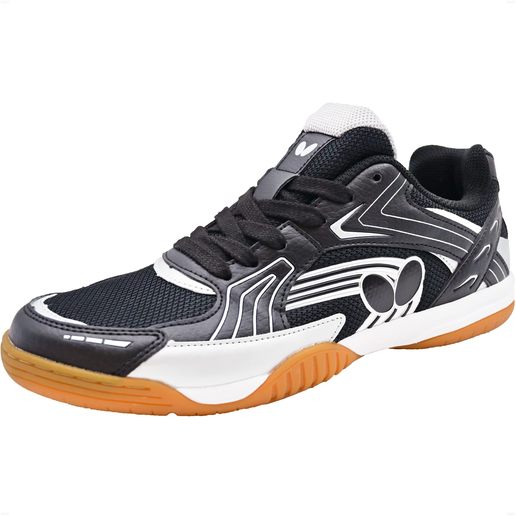 Butterfly Men's Table Tennis Shoes, Black, 7.5