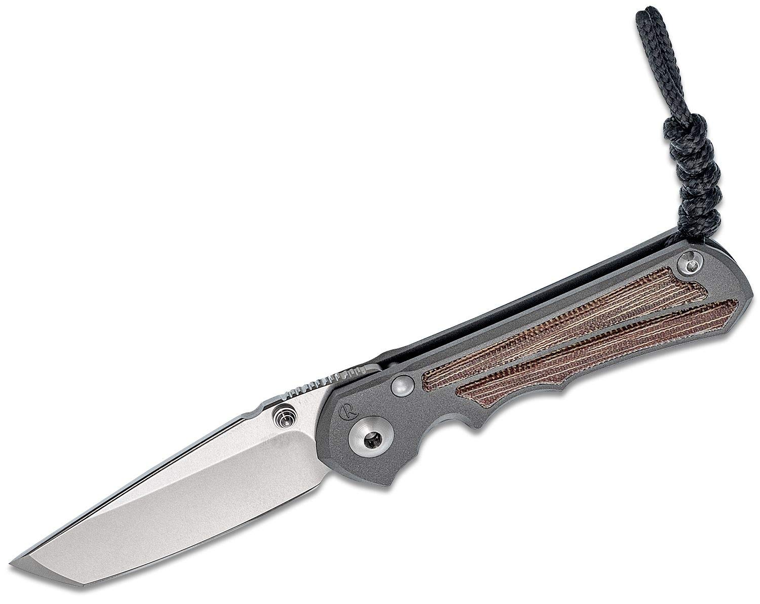 Large Inkosi Tanto LH Frame Lock Knife Micarta (3.5" SW) CRK