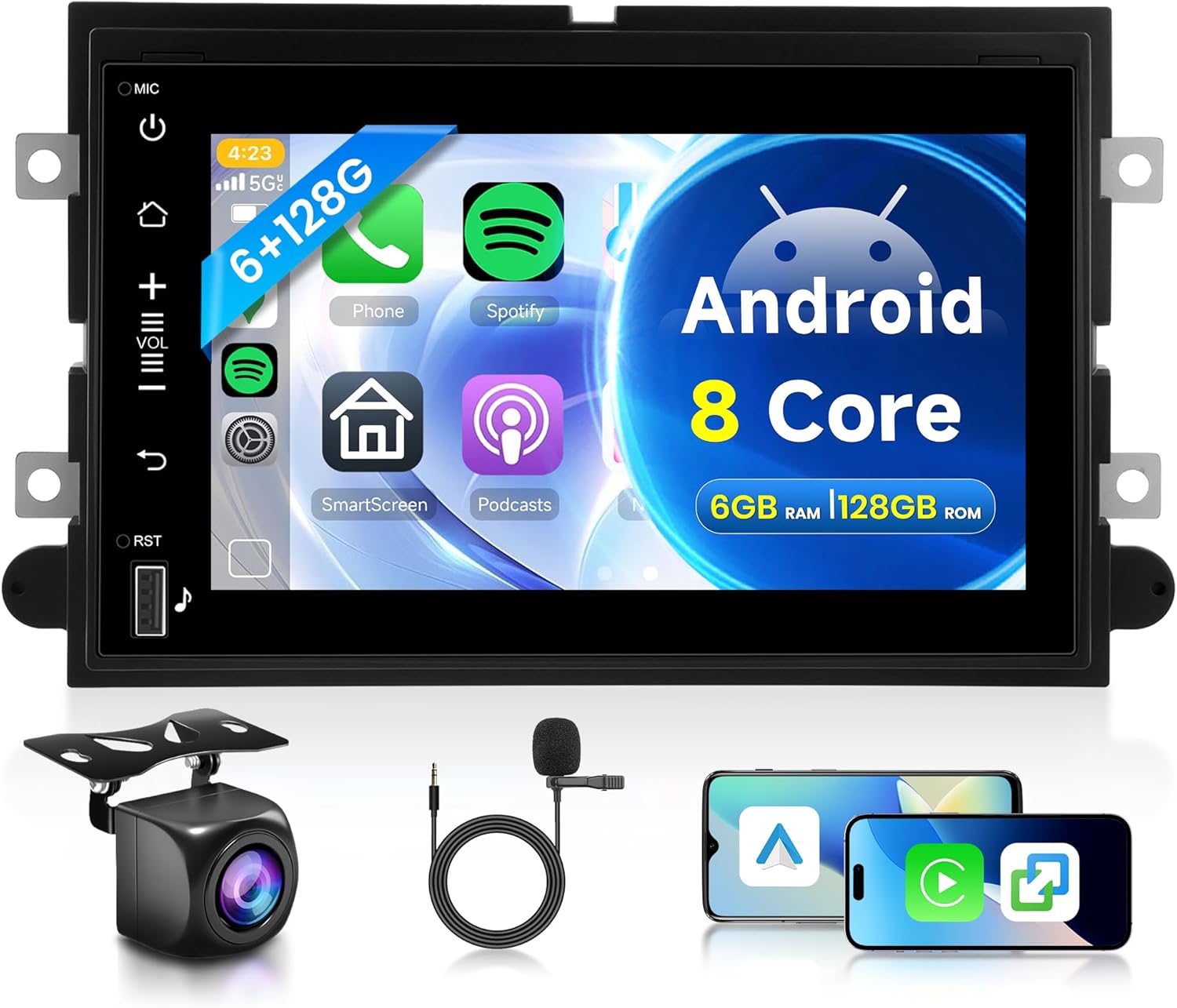 8Core 6G+128G Android Car Radio...