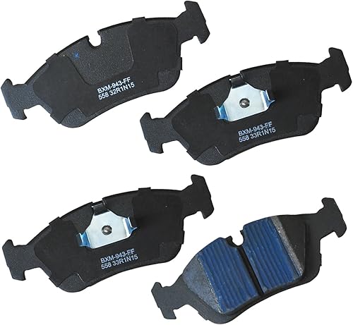 Vista 158 de Bendix Premium SBM8 - Pastillas de freno semimetálicas Premium para modelos seleccionados Buick Special, Camaro, Corvette, Phaeton, Olds F85, Vista