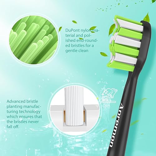 Miniatura 18 de Aoremon Cabezales de repuesto para cabezales de cepillo de dientes Philips Sonicare, compatibles con Phillips Sonicare W HX6062/65 y todos