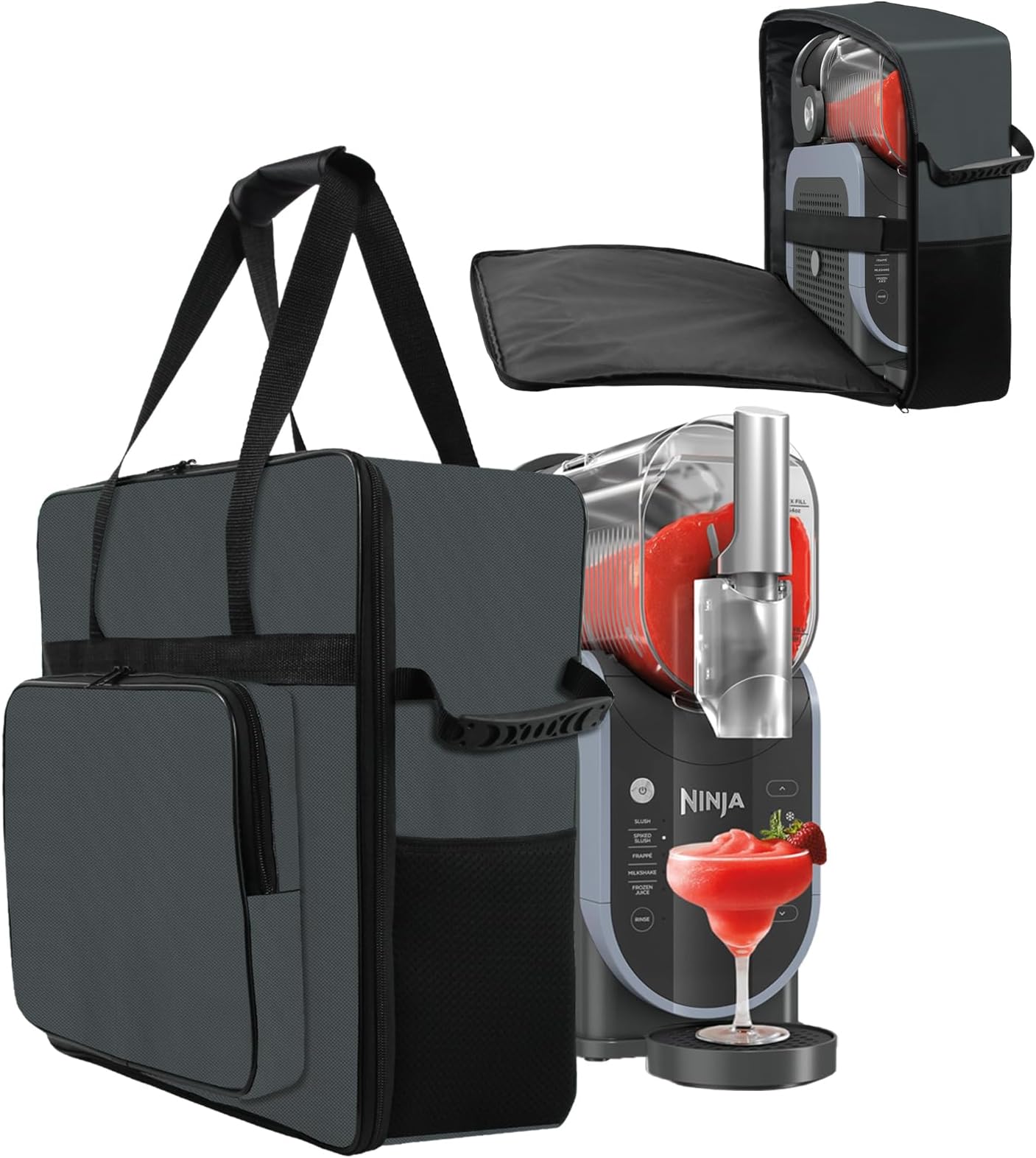 Carrying Bag for Ninja SLUSHi Slushie Machine, Portable Outdoor Frozen Drink Maker Travel Bag Case Front-Opening Design Slushie Machine Bag for Ninja SLUSHi Slushie Machine FS301