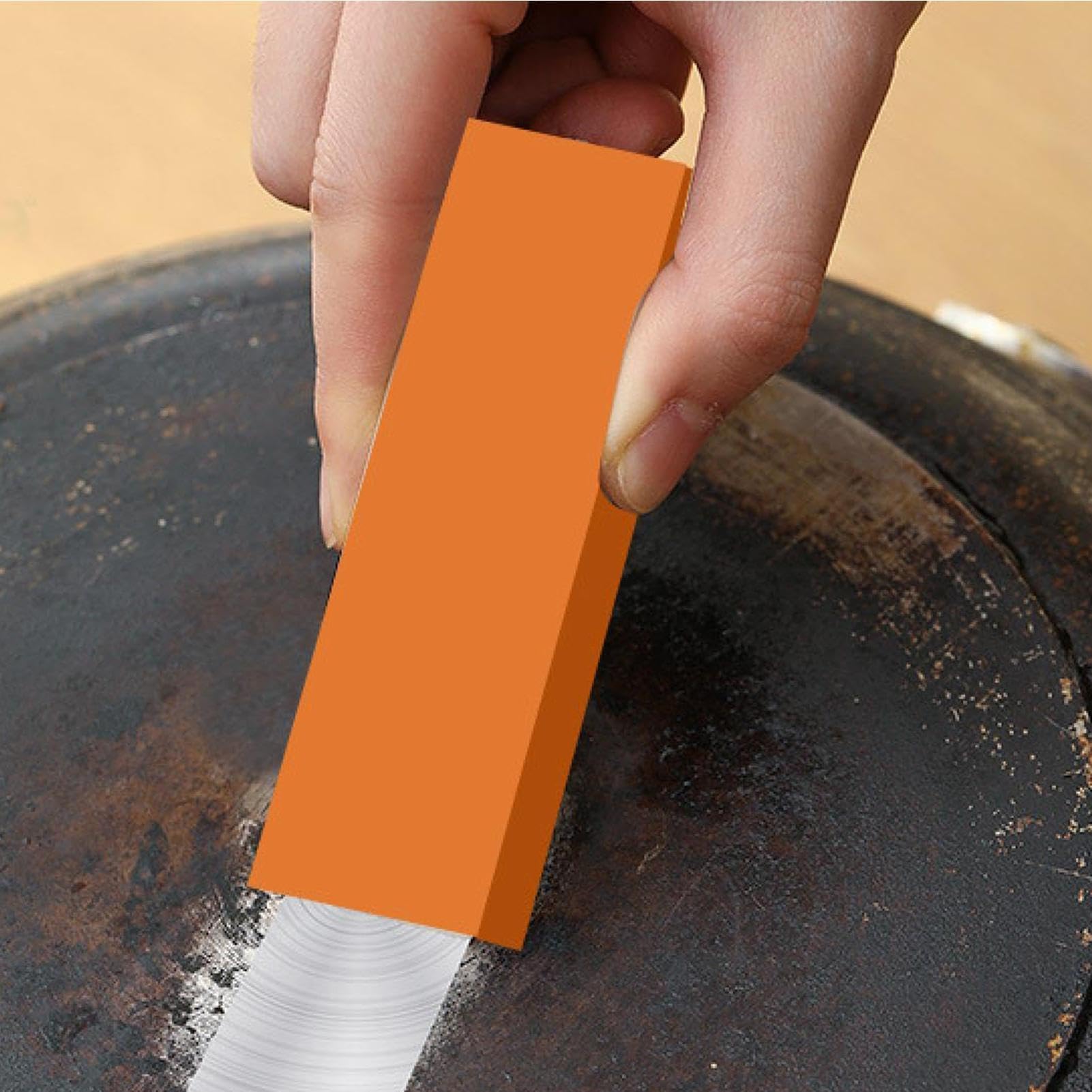 Rust Eraser - wielofunkcyjne narzędzie do polerowania, mocny blok ścierny z technologią nano-grit i bezpłatnym usuwaniem zanieczyszczeń do łazienki, kuchni, umywalki i umywalki