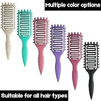 Vista 4 de Cepillo definidor de rizos, cepillo de pelo rizado 2024, cepillo de cabello ventilado para desenredar, dar forma y definir rizos para mujeres