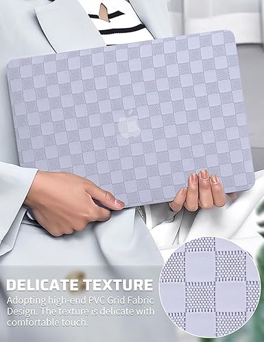 Miniatura 47 de Seorsok Compatible con MacBook Air de 13 pulgadas 2022 2021 2020 2019 2018 versión A1932 A2179 M1 A2337 Touch ID, elegante funda rígida de plástico