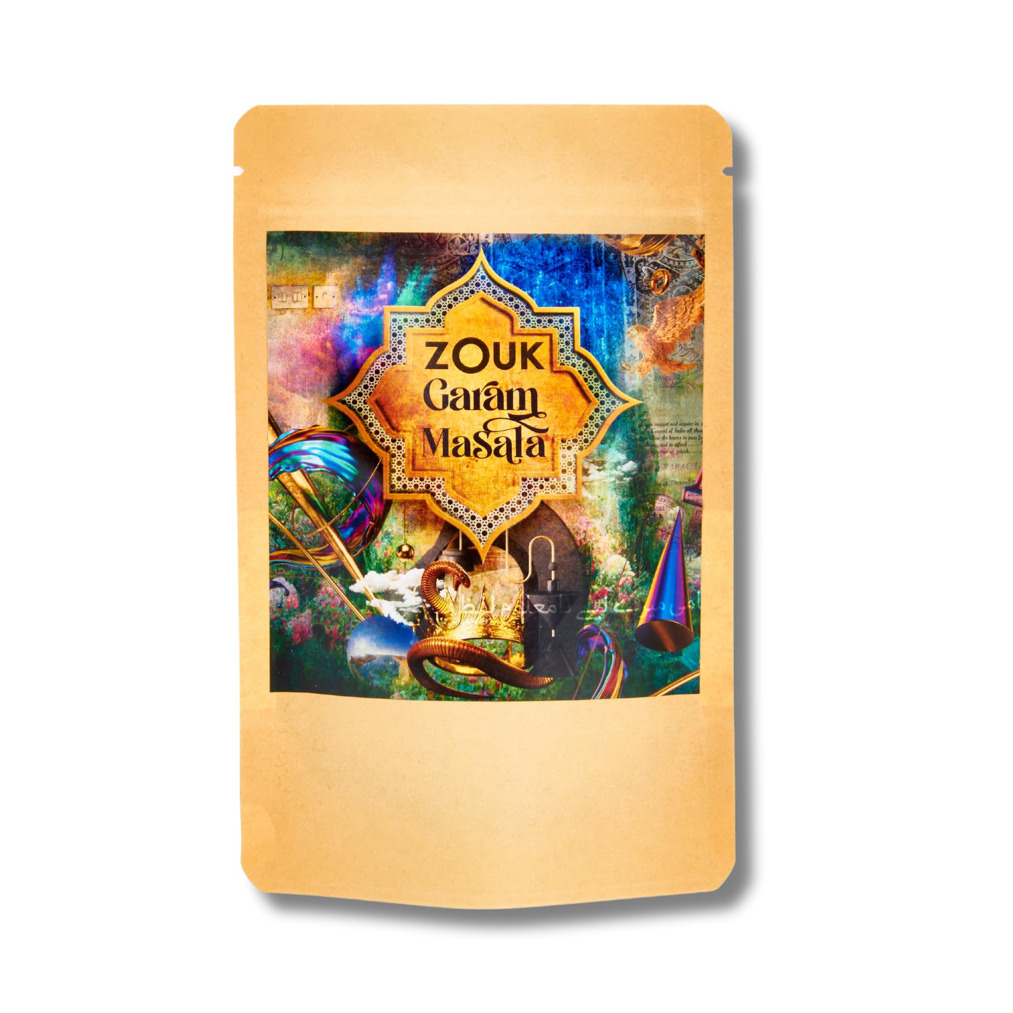 Zouk Garam Masala Spice Refill | Authentic Indian Spice Blend | Warm & Aromatic Curry Powder | Versatile for Marinades, Stews & Curries | Vegan Friendly (60g)