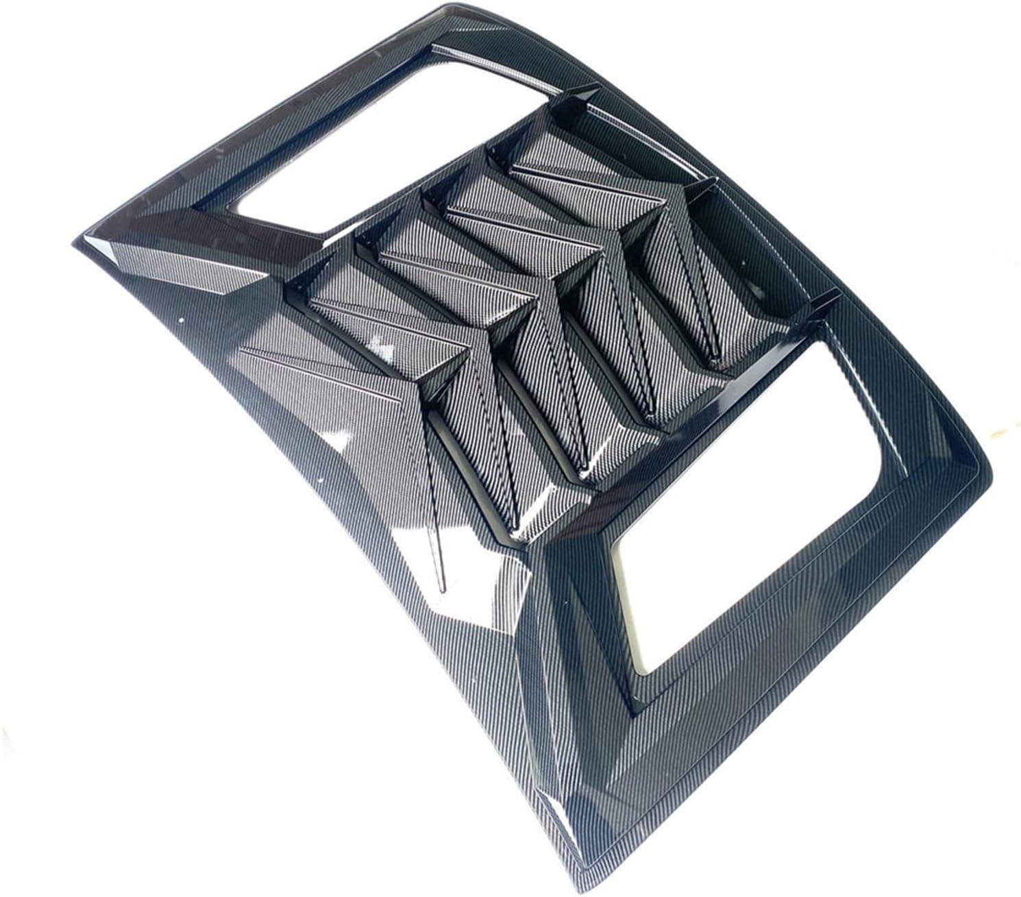 Car Rear Window Decorative Louver Air Outlet Shutter Grill Cover Compatible for Chevrolet Camaro 2016-2023 ABS Sun Shade Shell Accessories(Matte Black)