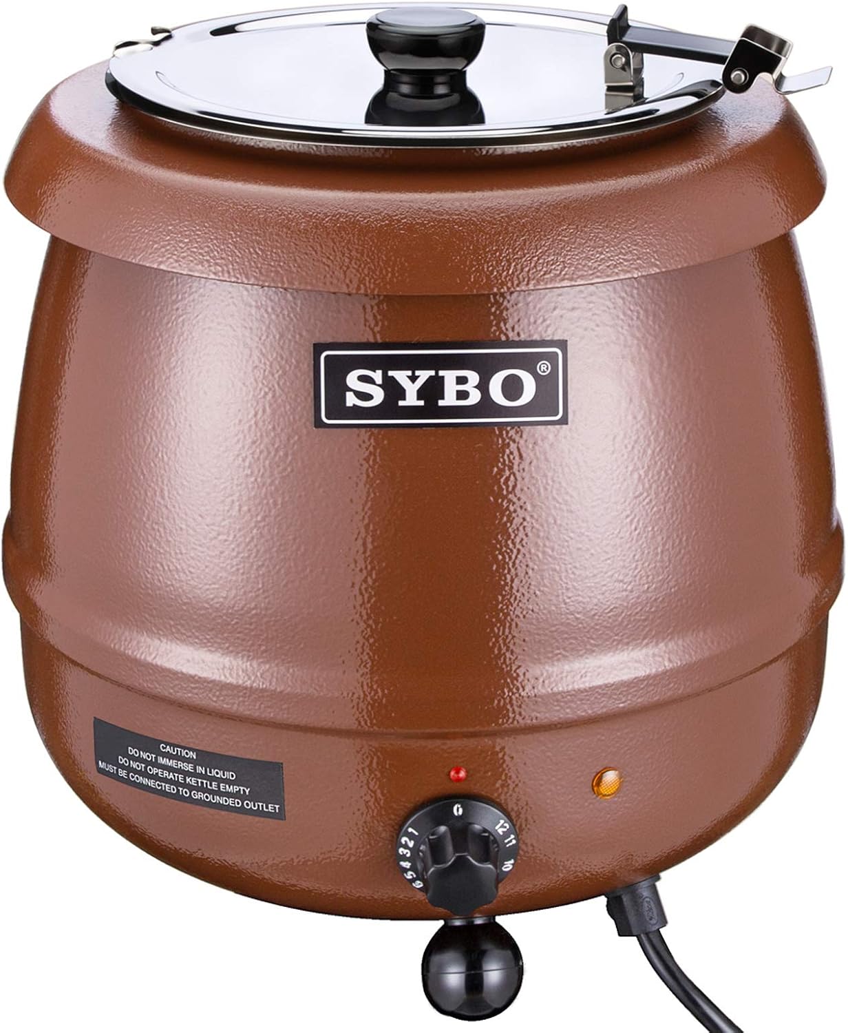 SYBO 10.5 qt Commercial Soup Warmer with Hinged Lid